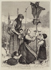 De Oorlog in het Oosten, Servische Vrouwen versieren de Graven van de Doden